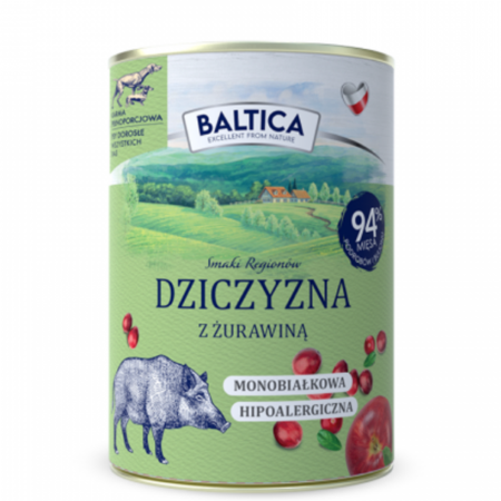 Baltica karma mokra dziczyzna z żurawiną 400 g.png