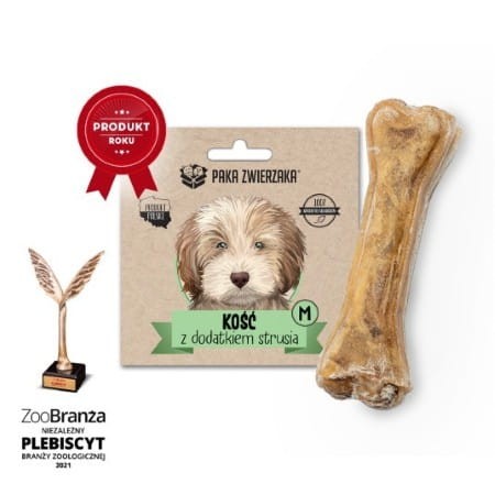 PAKA ZWIERZAKA kość z dodatkiem strusia M 12 cm.jpg