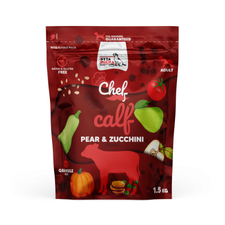 SYTA MICHA karma sucha CHEF cielęcina 1,5 kg.png
