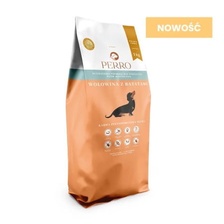 Wołowina z batatami dla dorosłych psów małych ras 1 kg.jpg